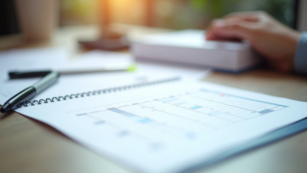 Calendar and planning document on desk